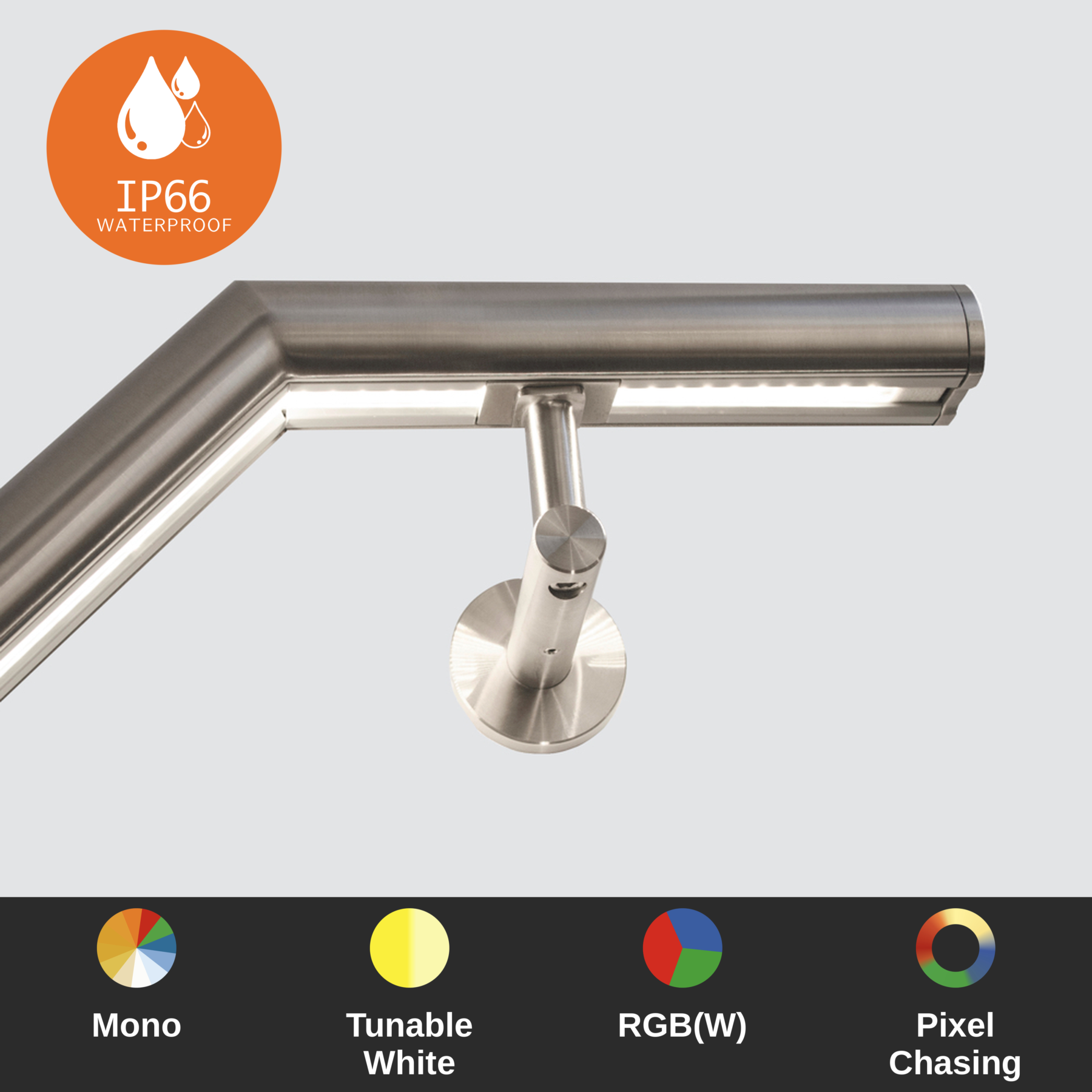 Round LED Handrail